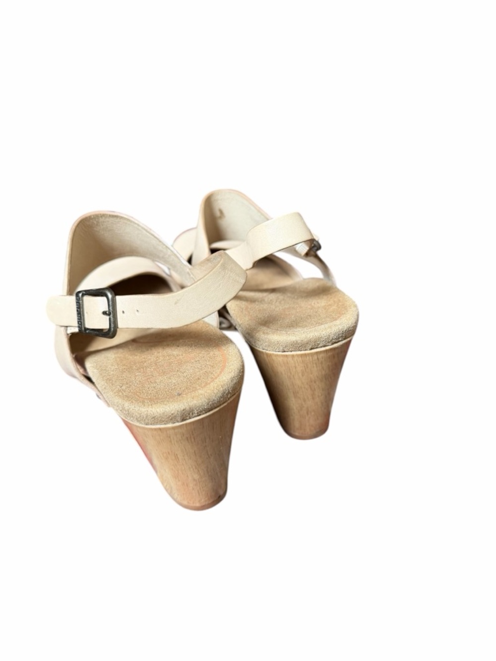 Dansko Cream Leather Slingback Clogs sz 39 - Picture 6 of 7